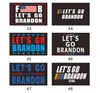 2024新しいLet's Go Brandonトランプ選挙の旗二重側面大統領旗150 * 90cm卸売DHL Wht0228