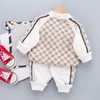 Frühling Junge Kleidung Set Neue Casual Mode Cartoon Baumwolle Mantel + Hose 2PC Kinder Baby Kleinkind Kinder Sport Outfits 0-5 jahre