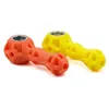 4.2inch Silicone Pipe Smoking Pipes With Oil Herb Hidden Metal Bowl Tobacco Pyrex Colorful Bong Spoon Pipe to