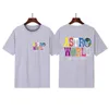 21SS Designer T-shirt Letter Tryckt tee Summer Mens and Womens Cotton T-Shirts Hip Hop High Street Tops