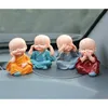 4pcsset home decorations for home decorations for figurines car Decor y200106の小さな僧k