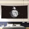 Tapestries Simple Modern Tapestry Universe Creative Nordic Style Black Galaxy Large College Dorm Tapisserie Room Decor EB50GT