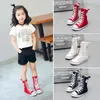 Barn skor Kids Sneakers Classic High Top Canvas Student Boy Girl's Spring Autumn Black White Fashion 220208