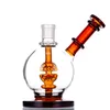 6.9 Inch Egg Shape Glass Bong Hookahs Thicken Dab Oil Rigs Heady Water Pipe With 14mm Quartz Banger