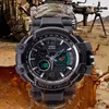 Men Digital Watch Shock Military Sports Watches Fashion Waterproof Compass Thermometer Quartz Wristwatch Mens Relogio Masculino G1022