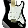 Guitare strat de qualité supérieure gyst1029 couleur noire corps massif maple manche 22 fret chrome matériel6172730