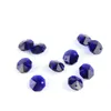 14mm 200PCS / Lot Dark Blue Color Crystal Octagon Pärlor i 2 hål för bröllopsträngar ljuskrona pärldelar