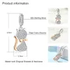 Autentisk 925 Sterling Silver Lovely Cat Charm Pärlor Fit Original Charm Armband Hängsmycke Autentiska DIY Smycken Gift Q0531