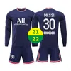 US 21 22 Jersey Home Jersey Soccer Nosić Messi Długi Krótki Rękaw Suit Mundury T Shirt 2021 Mężczyzna Sportowa Dzieci Koszule piłkarskie Trening Dres 2022 z logo # BZ-21A1