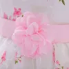 2021 Estate Vestito Dalla Ragazza di Fiore Di Compleanno Rosa Abiti Da Principessa Del Bambino Per I Bambini Delle Ragazze di Nozze Adolescenti Vestiti Del Partito Abiti Infantis G1129