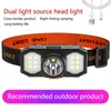Headlamps Strong Headlight Led Five-head Aircraft Light mini Usb Rechargeable Head-mounted Outdoor Miner's Lamp223M