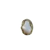 Cluster Rings LOVOACC Oversize Imitation Baroque Pearl Adjustable Irregular Oval Charm Exaggerated Steampunk Women Jewelry