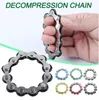 DHL 12 Sectie Goede Kwaliteit Roller Bike Ketting Fidget Speelgoed Stress Reductor voor Add Adhd Angst Autism Adults Kids Decompressy Toy FY762