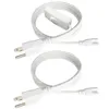 T5 T8 3pin Connector kabel Przełącznik przedłużacza do zintegrowanych rur LED zasilanie z wtyczką US 1ft 2 stóp 3,3 stopy 5 stóp 6 stóp 6,6 stóp 100 szt.