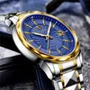 Lige Original Brand Wrist Watches Mens Automatic Self-wind Tungsten Steel Waterproof Business Mechanical Watch Relogio Masculino Q0524