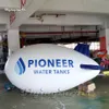 4m Length Advertising PVC Helium Inflatable Floating Airship Flying Blimp Model Balloon For Outdoor Parade Event