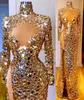 seksowna złota suknia