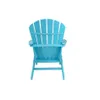 ABD Stok mobilyası Um HDPE Reçine Ahşap Adirondack Sandalye - Mavi A10