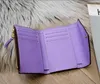 Classic VICTORINE purse Emilie Button Women Short Wallets Shows Exotic Leather Pouch Round Coin Purses Card Holder328D