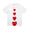 Best Quality HOLIDAY White Green Heart PLAY TEE Limited Big Red Heart Splashing PLAY Tee