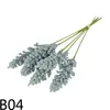 Flores decorativas Grinaldas 6 pçs / pacote PE Lavanda Granules Artificiais Espuma Berry Spike Decor Decor Plantas Vasos para Acessórios em Casa