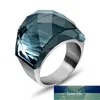 Anel de casamento inteiro de aço inoxidável, suprimentos de joias, anéis de pedra grandes da moda para mulheres, acessórios de fantasia, fábrica expert6817095