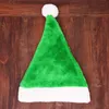 Christmas Decorations Party Hats Plush Christmas Hat Red Pink Xmas Adult Hat 29*39cm w-01273