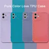Love Heart Phone Case na iPhone 12 11 Pro XS MAX XR 7 8 Plus Candy Color