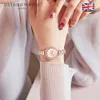 Montres-bracelets Montre Femme Gypsophile Diamant Camélia Petit Cadran Or Dames