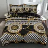Sängkläder sätter 3D Luxury Baroque Circle Däcke Cover Set Custom Design Comporter Twin Queen King Size 265x230cm Bed Linen Bedrooms9828211