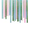 Paper Straws Glitter Solid Color Baby Shower Environmental Straws Wedding Birthday Party Kid Drinking Straw 25PCS/LOT ZYY750