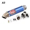 Motosiklet Yoshimura Egzoz Evrensel Kimliği 51mm Paslanmaz Çelik Motosiklet Egzersiz Muffler Kaçış NC700 CBR500RR GSXR250320K