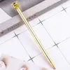 2021 Publicidade Metal Cartoon Fox Hotel Head Ballpoint Pens Moda Business Escola Escola Escola Suprimentos Girl Gift