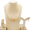 Ohrringe Halskette Ankunft Hochzeit Schmuck-Set XO Herz Gold Farbe Kristall Nigerian Afrikanischen Perlen Sets Geschenke Für Frauen