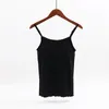 Women's Shapers Women's Modal Vest Top Women Lingerie Chest Pad Sleeveless Straps Summer Solid Tank Tops One-piece Female Camisoles