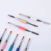 8 colori Dual Ended Nail Art Gel UV acrilico Extension Builder Flower Painting Pen Brush UV Gel Remover Spatola Stick Manicure Tool