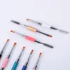 8 couleurs Dual Ended Nail Art Acrylique UV Gel Extension Builder Fleur Peinture Stylo Brosse UV Gel Remover Spatule Bâton Manucure Outil