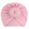 11 Kleuren Kind Oren Cover Hoeden Europa Stijl Mode Baby Indian Hoed Kinderen Tulband Knoop Hoofd Wraps Caps