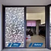 Adesivos de janela lukcyyj privacidade filme decorativo clings 3d decalques estáticos auto-adesivos filmes de vidro de vidro bloqueio UV bloqueio