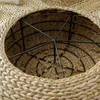 Tatami Cushion Natural Straw Round Pouf Hand Woven Mat Chail Cushion瞑想ヨガパッドフロアピロー2270Eの日本語スタイルクッション