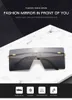 LongKeeper Oversize Square Flat Top Occhiali da sole Donna Uomo Fashion Luxury Occhiali senza montatura Grandi tonalità marroni Oculos UV40081439032317