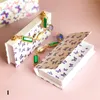 最新の蝶デザインミンクのまつげボックスのブレスレット磁気ケース自然の偽まつげの劇的なふわふわの25mmのまつりの長方形の包装箱