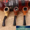 Resin Wood Smoke Pipe Creative Carving Cigarette Holder Pot Potable Handheld Tobacco Pipe Bent Filter Smoking Tools For Men Gift Factory price expert design Quality