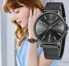 女性の時計クォーツウォッチ36mmファッションモダンな腕時計の防水腕時計モントルデ新品