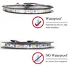 60 LEDS / M Niebieski Wodoodporny Zestaw Light Strip Set DC12V 5M Light Light LED Human Infrared Sensor 12V3A Zasilanie Adapter Wtyczka UE