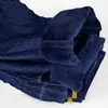 Jeans per bambini per l'inverno Addensare Aggiungi pantaloni in denim di lana Pantaloni per ragazzi grandi Pantaloni in vita elastica Bambino per bambini Tinta unita Abiti blu 210622