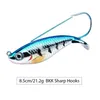 5 Renk 8.5 cm 21.2g Jigs Kanca Balıkçılık Kanca Fishhooks Sert Yemler Lures J-002 395 X2