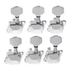 6L/6R/3L3R Semiclosed Guitar Tuning Pegs Tuners Machine Heads Chrome for Fender Parts Replacement