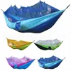 Mosquito Net Hammock 16 Colors 260140cm Outdoor Parachute Cloth Field Camping Tent Garden Camping Swing Hanging Bed4984174