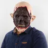 Halloween skräck latex biokemiskt monster blodig zombie smält ansikte vuxen skrämmande mask